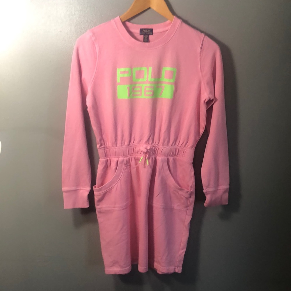 Polo Ralph Lauren vintage pink girls dress size XL
